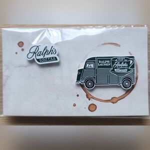 Ralph Lauren Green Coffee Truck Pin. (Brand New).